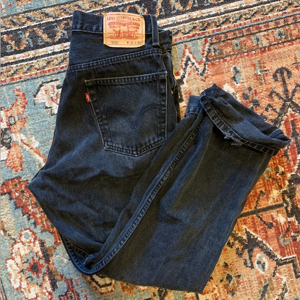 Vintage Black Levi’s 505 Jeans